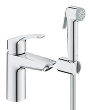 Смеситель для раковины Grohe Eurosmart, 23124003, с гигиеническим душем, хром