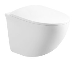 Подвесной безободковый унитаз Art&Max Pescara AM016CHR, белый