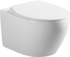 Подвесной безободковый унитаз Art&Max Elegant AM9316CHR, белый