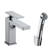 Смеситель для раковины с гигиеническим душем Hansgrohe Tecturis E 73210000, с донным клапаном, цвет хром