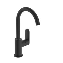 Смеситель для раковины Hansgrohe Rebris 72536670 S, с донным клапаном, черный матовый