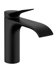 Смеситель для раковины Hansgrohe Vivenis 75020670, с донным клапаном, черный матовый