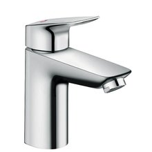 Смеситель для раковины Hansgrohe Logis 71102000, CoolStart, с донным клапаном, хром