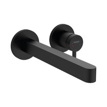 Смеситель Hansgrohe Finoris 76050670 для раковины, со сливным гарнитуром без перекрытия стока, черный матовый