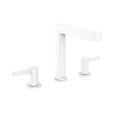 Смеситель для раковины Hansgrohe Finoris 76034700, донный клапан Push-Open, белый матовый