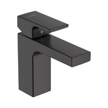 Смеситель Hansgrohe Vernis Shape 71594670 для раковины, донный клапан со стержнем тяги, черный матовый