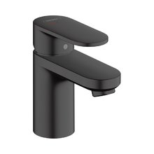 Смеситель Hansgrohe Vernis Blend 71584670 для раковины, донный клапан со стержнем тяги, черный матовый
