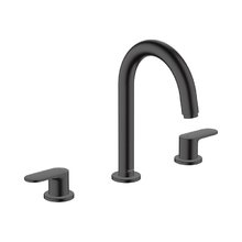 Смеситель Hansgrohe Vernis Blend 71553670, для раковины, сливной клапан со стержнем тяги, черный матовый