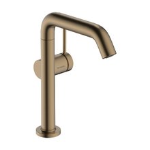 Смеситель для раковины Hansgrohe Tecturis S 73360140, с донным клапаном, цвет шлифованная бронза