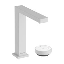 Смеситель для раковины Hansgrohe Tecturis E 73053700, с донным клапаном, белый матовый
