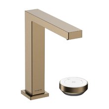 Смеситель для раковины Hansgrohe Tecturis E 73053140, с донным клапаном, шлифованная бронза