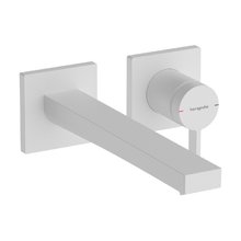 Смеситель для раковины Hansgrohe Tecturis E 73051700, с донным клапаном, цвет белый матовый
