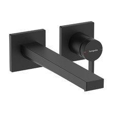 Смеситель для раковины Hansgrohe Tecturis E 73051670, с донным клапаном, цвет черный матовый