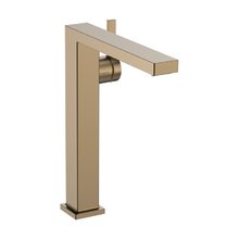 Смеситель для раковины Hansgrohe Tecturis E 73072140, цвет шлифованная бронза