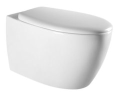 Подвесной безободковый унитаз Art&Max Imola AM217CHR, белый