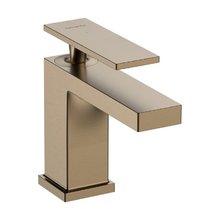 Смеситель для раковины Hansgrohe Tecturis E 73002140, c донным клапаном, цвет шлифованная бронза