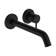 Смеситель встраиваемый для раковины Hansgrohe Tecturis S 73351670, с донным клапаном, цвет черный матовый