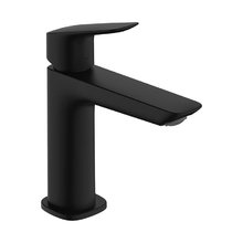Смеситель для раковины Hansgrohe Logis 71254670, 110 Fine CoolStart, с донным клапаном, черный матовый