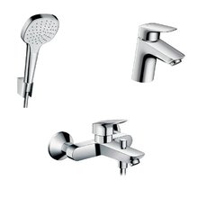 Душевой комплект Hansgrohe, хром, 71400000/71070000/26412400