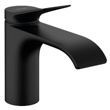 Смеситель Hansgrohe Vivenis 75012670 для раковины 80, без донного клапана, черный матовый