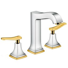 Смеситель Hansgrohe Metropol Classic 31331090 для раковины на 3 отверстия, хром/золото