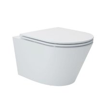 Унитаз подвесной Art&Max Bari AM822-V/SC, безободковый, сиденье микролифт, вихревой смыв торнадо, белый