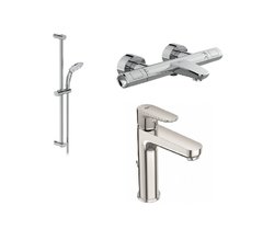 Комплект смесителей Ideal Standard Ceratherm T100 BC985AA, с термостатическим смесителем, хром