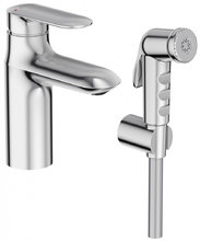 Смеситель Jacob Delafon Kumin, для раковины с гигиеническим душем, хром, E99465-CP