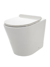 Унитаз приставной Aquame, безободковый, сиденье с микролифтом, цвет белый, AQM3001