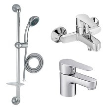 Комплект смесителей Jacob Delafon July 3 в 1 E16027-4ND-CP/E16033-4-CP/E14330-CP