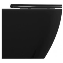 Приставной унитаз Allen Brau Reality 4.32004.31 безободковый, черный матовый