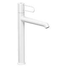 Смеситель для раковины Jacob Delafon Odeon Rive Gauche E21030-00-00, высокий, с донным клапаном, белый, ручка белая