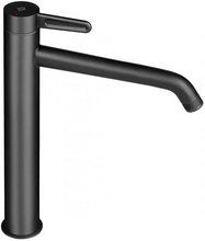 Смеситель Jacob Delafon Nouvelle Vague E78337-BLV для раковины, высокий, с донным клапаном, цвет черный матовый
