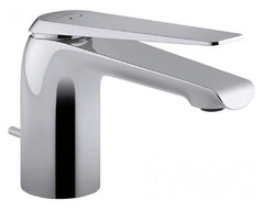 Смеситель для раковины Jacob Delafon Avid E97345-BN с донным клапаном, цвет - полированный никель (выставочный образец, отсутствует упаковка)