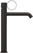 Смеситель для раковины Jacob Delafon Vivienne Signature, E38683-LB1-BL, черный матовый/хром