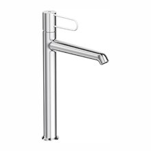 Смеситель для раковины Jacob Delafon Odeon Rive Gauche E21031-00-CP, высокий, хром, ручка белая