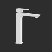 Смеситель Jaquar Kubix Prime KUP-WHM-35005BPM для раковины, белый матовый