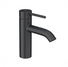 Смеситель Kludi Bozz 382883976 для раковины, донный клапан Push-Open, черный матовый (отсутствует упаковка)