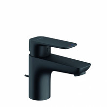 Смеситель для раковины Kludi Pure&Style 403823975, с донным клапаном, цвет черный матовый