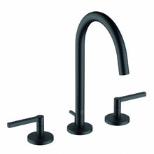 Смеситель Kludi Nova Fonte Puristic 201433915 для раковины, с донным клапаном, цвет черный матовый