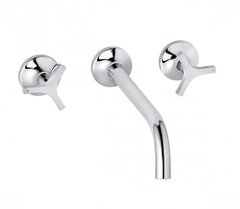 Смеситель Kludi Nova Fonte 201460539 для раковины на 3 отверстия Deco, хром