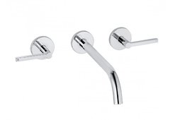 Смеситель Kludi Nova Fonte 201460515 для раковины на 3 отверстия Puristic, хром