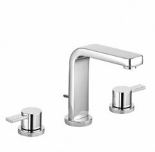 Смеситель Kludi Zenta 383930575 для раковины, на 3 отверстия, литые рычаги