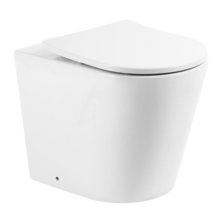 Приставной безободковый унитаз (чаша) BelBagno Flay BB1003CBR-R, белый, P-trap