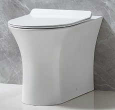 Приставной унитаз BelBagno Ancona BB1224CBR-P безободковый, белый