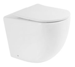 Приставной безободковый унитаз (чаша) BelBagno Sfera-R BB2141CBR, белый, P-trap