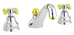 Смеситель Migliore Lady 18840 для раковины - хром/золото, на 3 отверстия