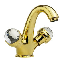 Смеситель Migliore Axo Swarovski 18510 для раковины, цвет золото