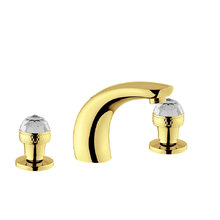 Смеситель Migliore Axo Swarovski 27114 для раковины - золото, на 3 отверстия