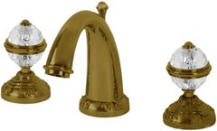 Смеситель Migliore.CRistalia 18583 для раковины на 3 отверстия, бронза